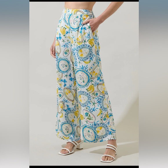 SugarLips Harvest Island Elena Wide Leg Pant & Brinley One Shoulder Top Set - Picture 6 of 11